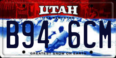 UT license plate B946CM