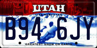 UT license plate B946JY