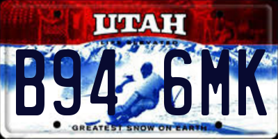 UT license plate B946MK