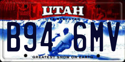 UT license plate B946MV