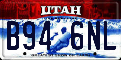UT license plate B946NL