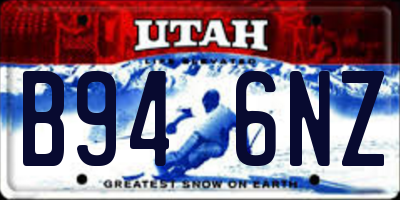 UT license plate B946NZ