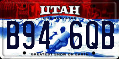 UT license plate B946QB