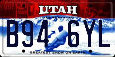 UT license plate B946YL