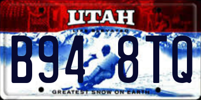 UT license plate B948TQ