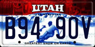 UT license plate B949OV