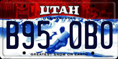 UT license plate B950BO