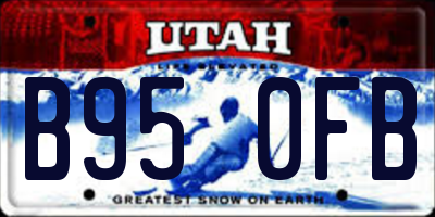 UT license plate B950FB