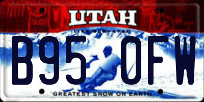 UT license plate B950FW