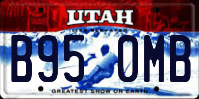 UT license plate B950MB
