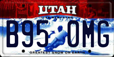 UT license plate B950MG