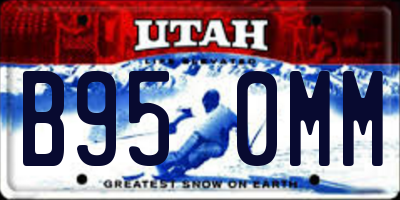 UT license plate B950MM