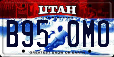 UT license plate B950MO