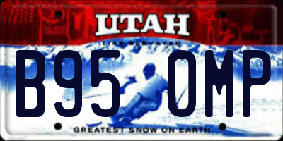 UT license plate B950MP