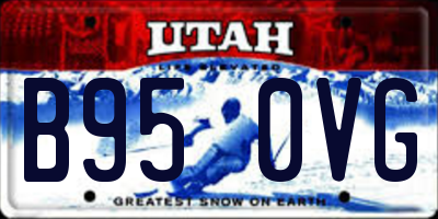 UT license plate B950VG