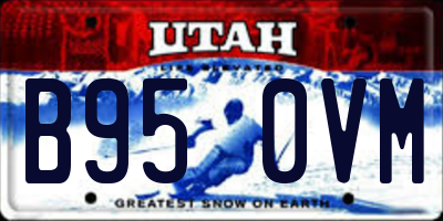 UT license plate B950VM
