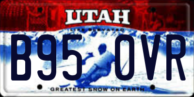 UT license plate B950VR