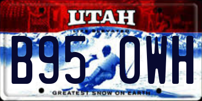 UT license plate B950WH
