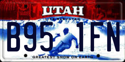 UT license plate B951FN