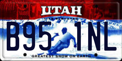 UT license plate B951NL