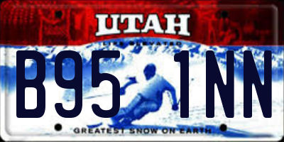 UT license plate B951NN