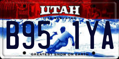 UT license plate B951YA