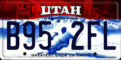 UT license plate B952FL