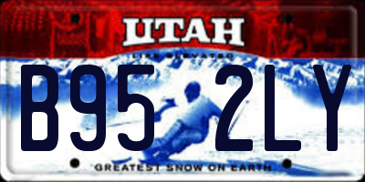 UT license plate B952LY
