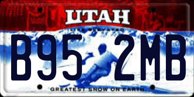 UT license plate B952MB