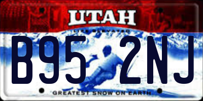 UT license plate B952NJ