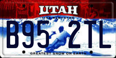 UT license plate B952TL