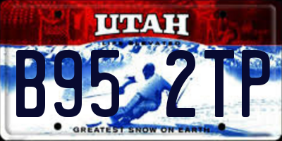 UT license plate B952TP