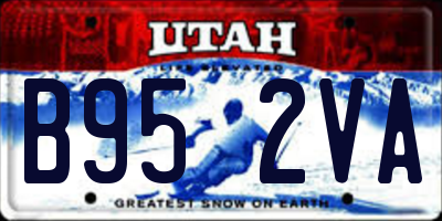 UT license plate B952VA