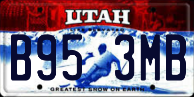 UT license plate B953MB