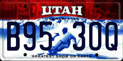 UT license plate B953OQ