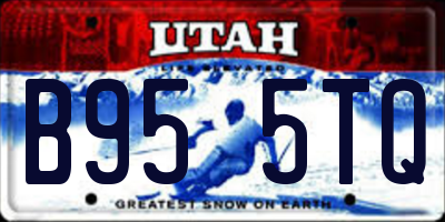 UT license plate B955TQ