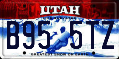 UT license plate B955TZ
