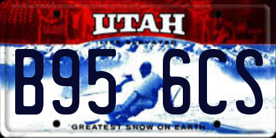 UT license plate B956CS
