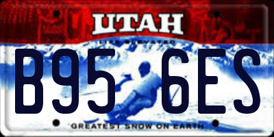 UT license plate B956ES