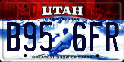 UT license plate B956FR