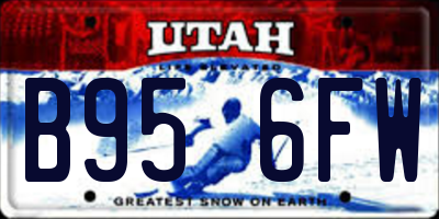 UT license plate B956FW