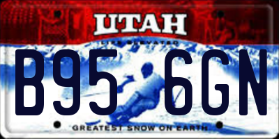 UT license plate B956GN
