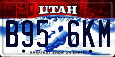 UT license plate B956KM