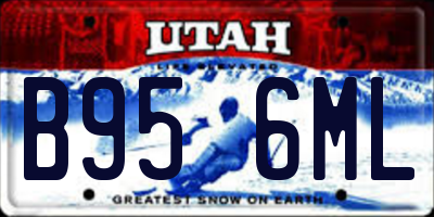 UT license plate B956ML