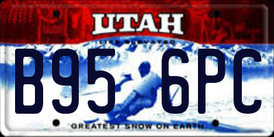UT license plate B956PC