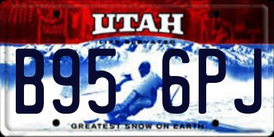UT license plate B956PJ