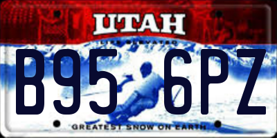 UT license plate B956PZ