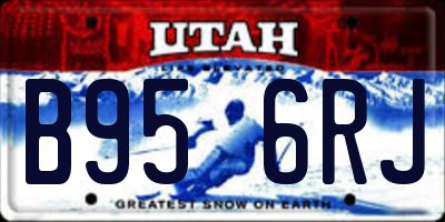 UT license plate B956RJ