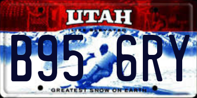 UT license plate B956RY
