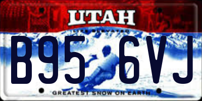UT license plate B956VJ